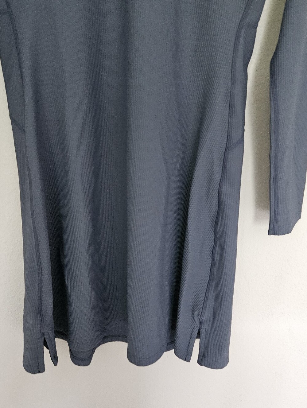 Stack RibTech Courtside Blue Long Sleeve Athletic Dress Sz L - Picture 10 of 13